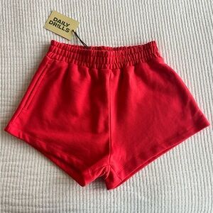 Daily Drills Fleece Super Short in Heart size XS/S